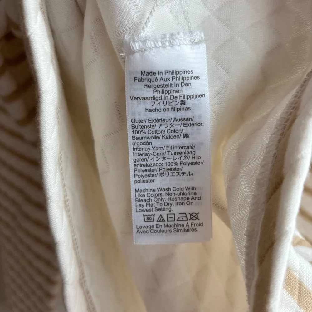 NWOT J. Crew Reversible quilted pullover, Size S